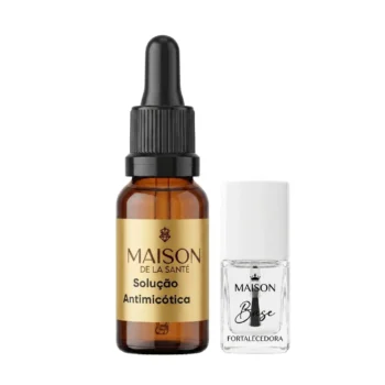 Combo Solução para Micose de Unha - Maison 15ml + Base Fortalecedora de Unhas 10ml